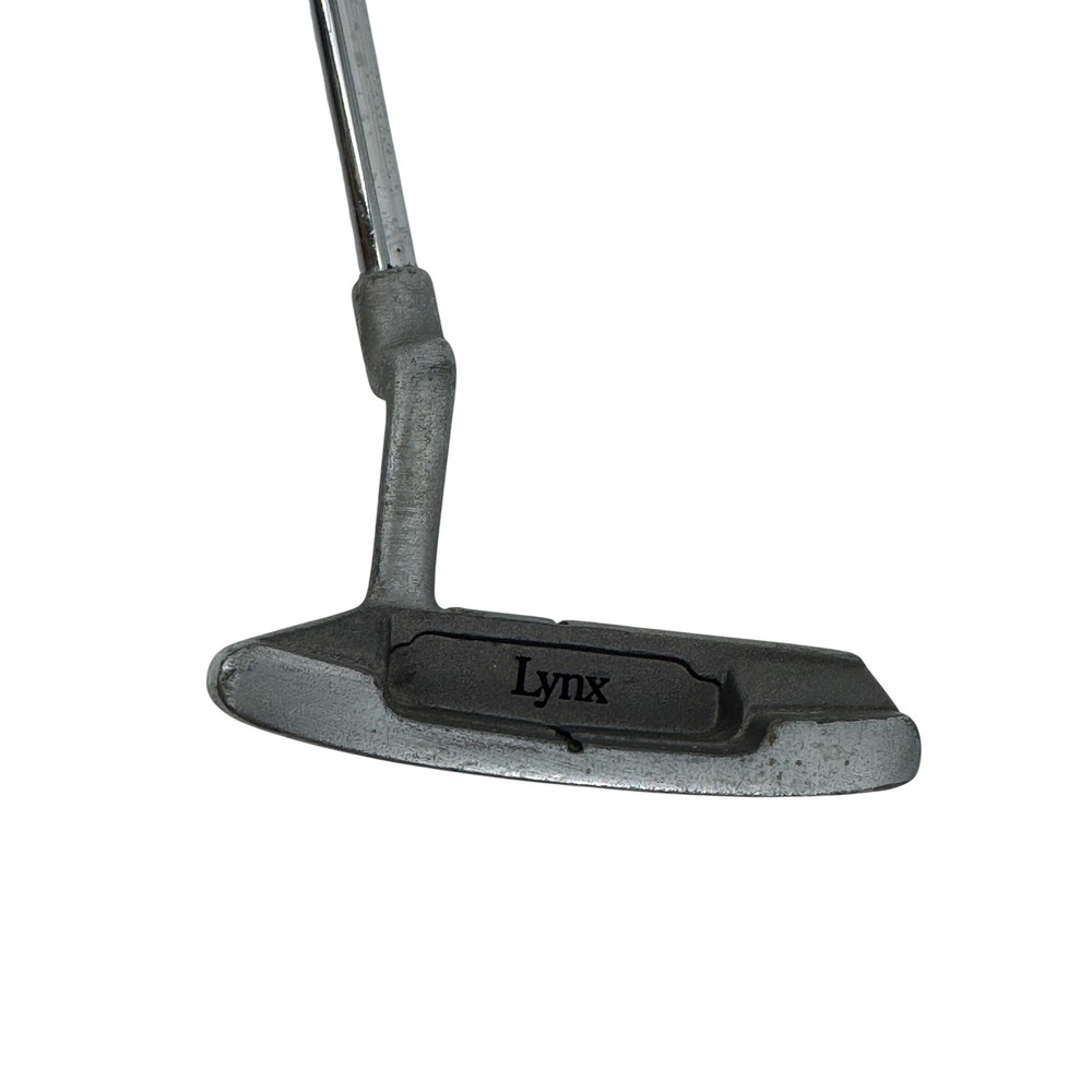 Lynx Black Cat Putter Right Handed Silver Blade Steel Shaft Classic Golf Club